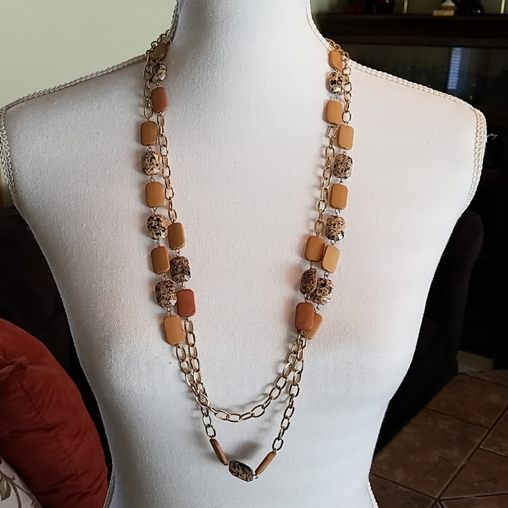 Bead and Chain Necklace